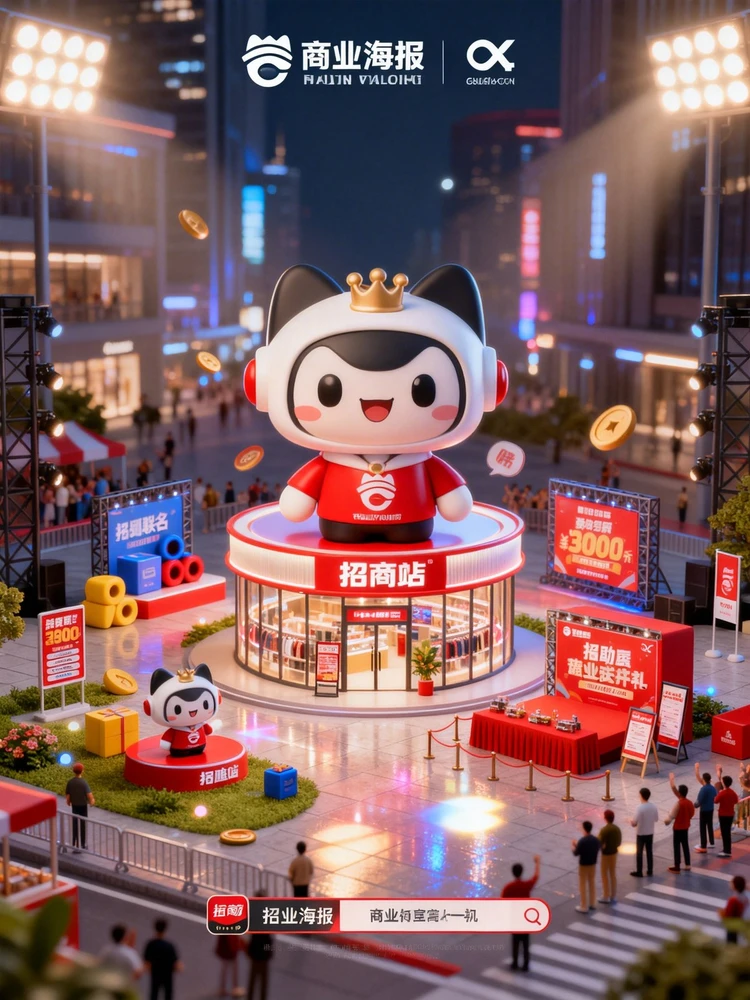 品牌IP门店活动主视觉海报