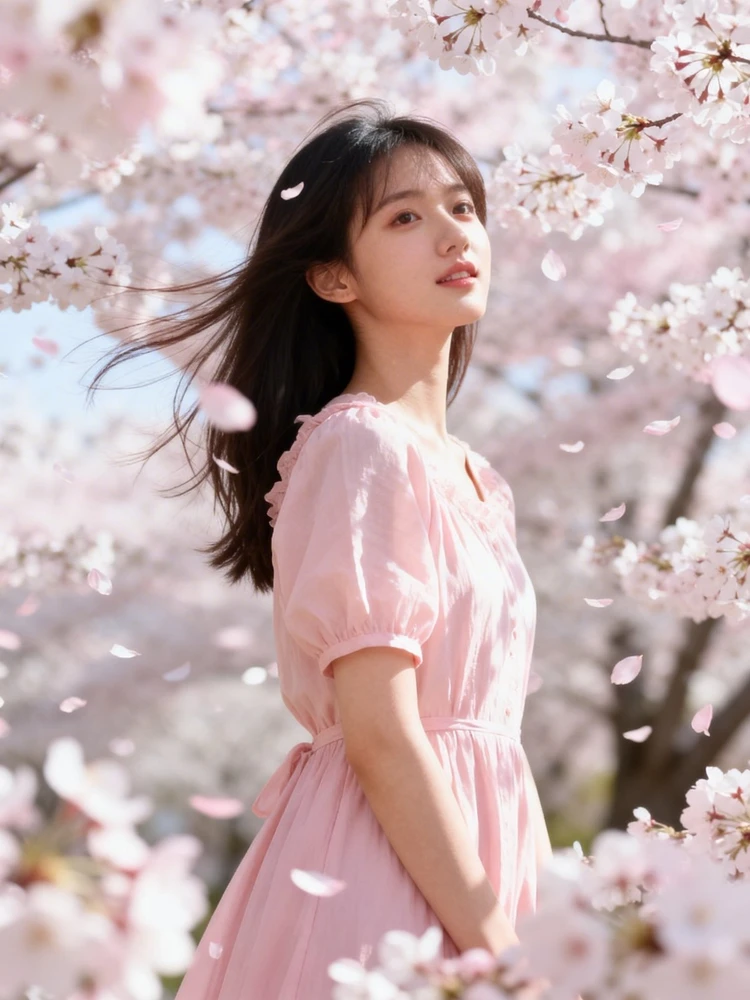 春日樱花空气感写真