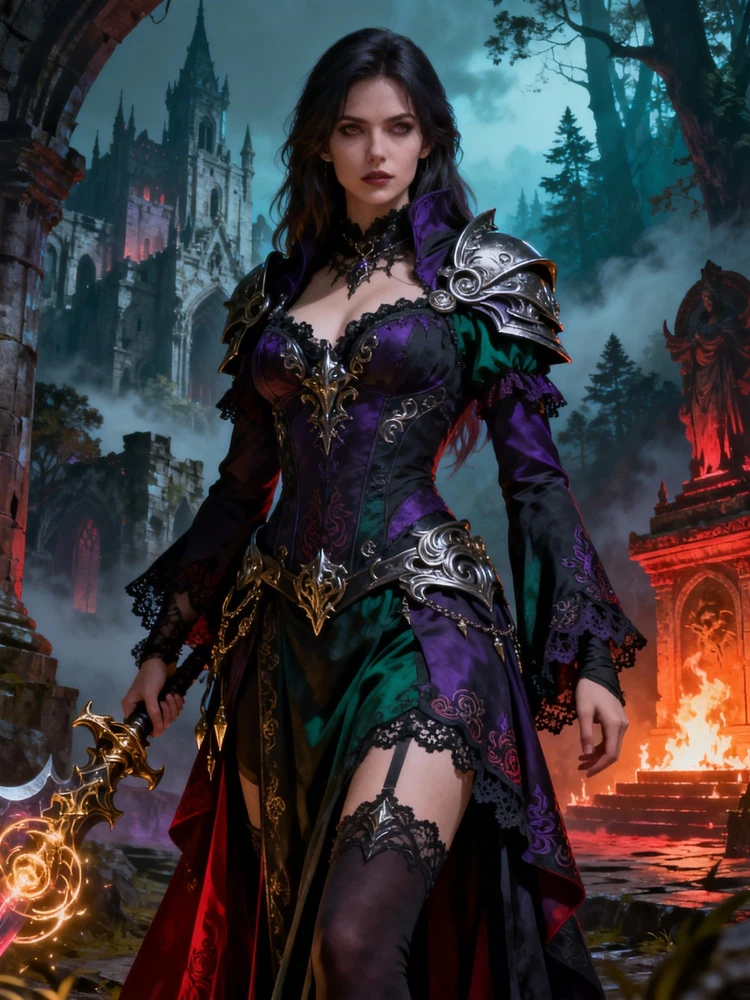 暗黑女王游戏角色立绘