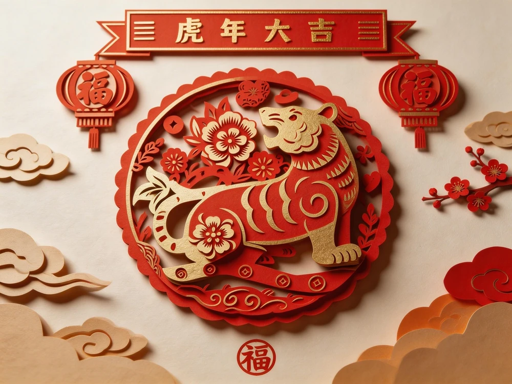 立体剪纸海报生成器