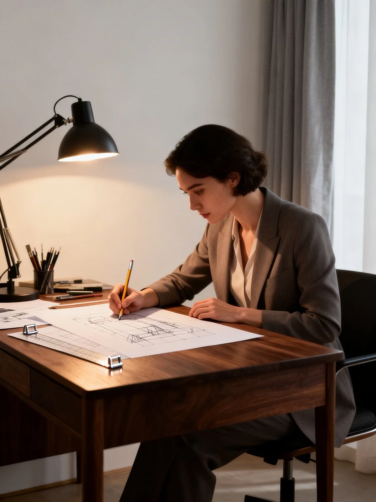 设计师工作室创作写真