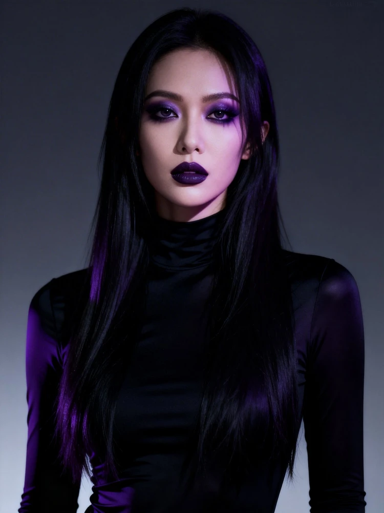 暗黑哥特御姐插画写真