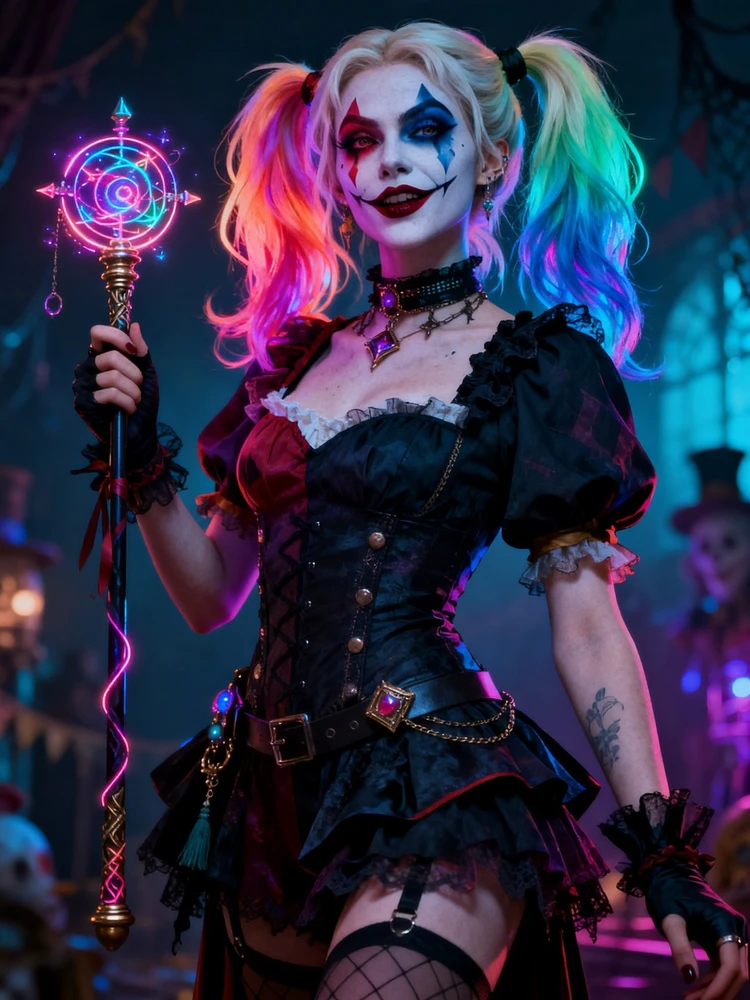 暗黑童话小丑女CG写真