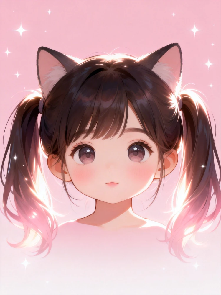 软萌猫耳Q版头像