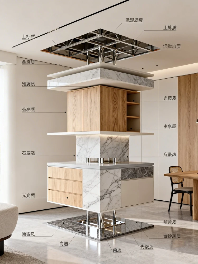 室内空间拆解展示图