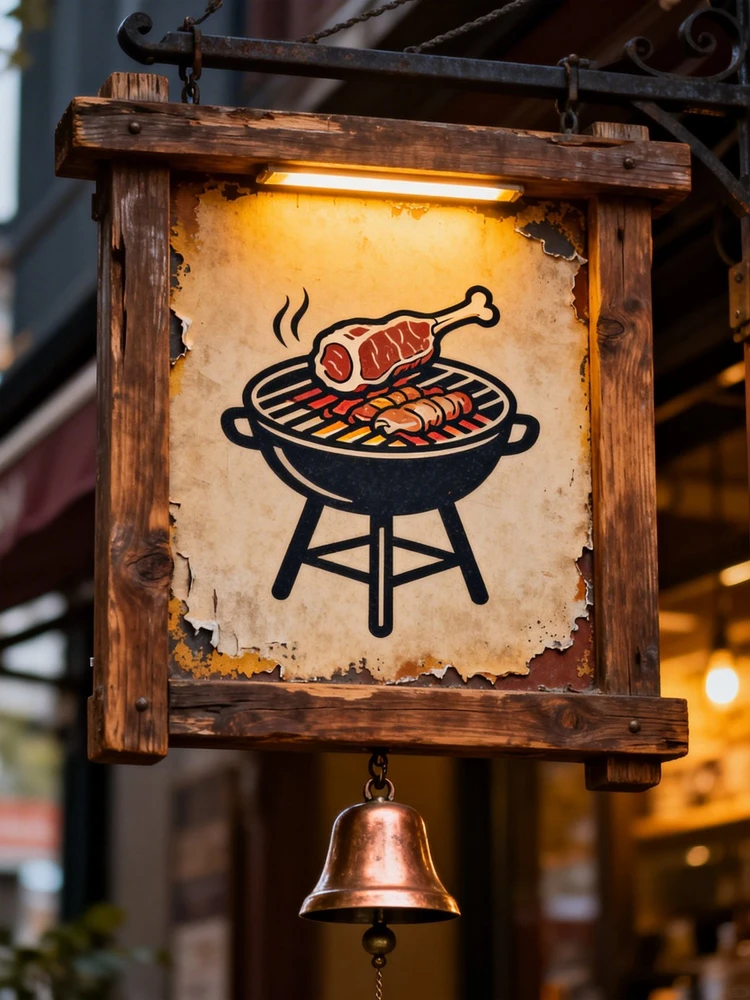 餐饮复古招牌标志设计