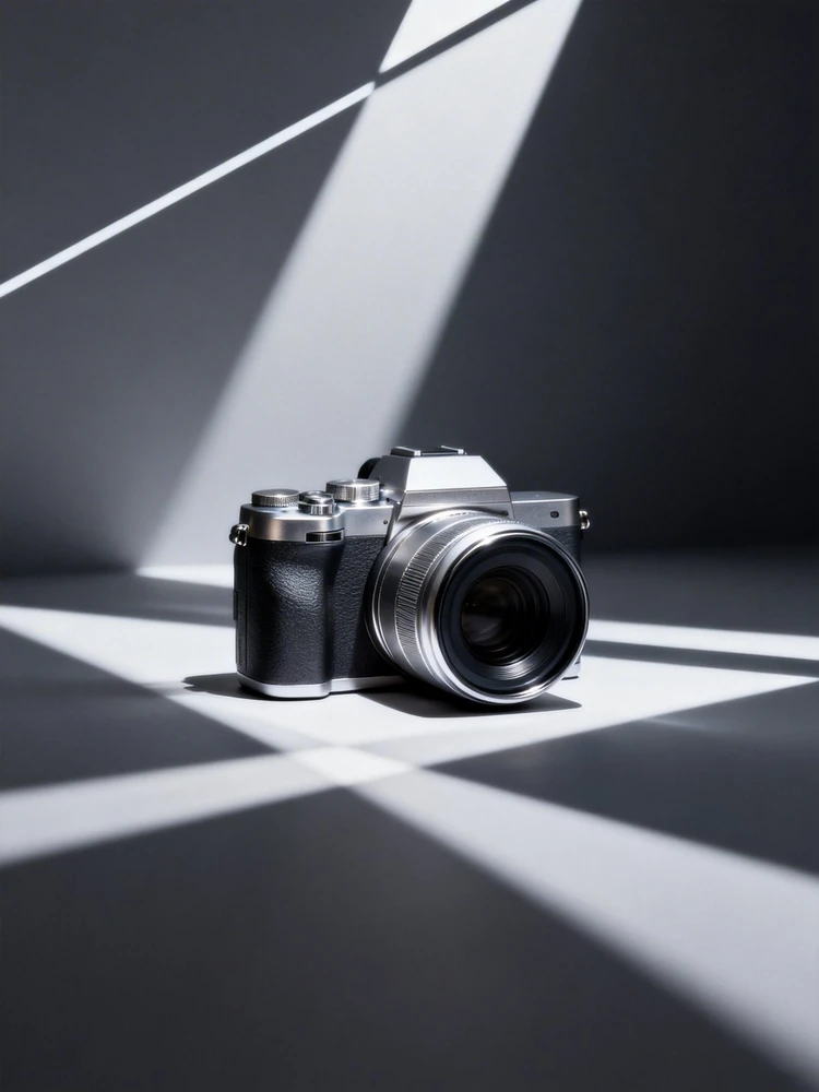 极简光影数码产品展示图