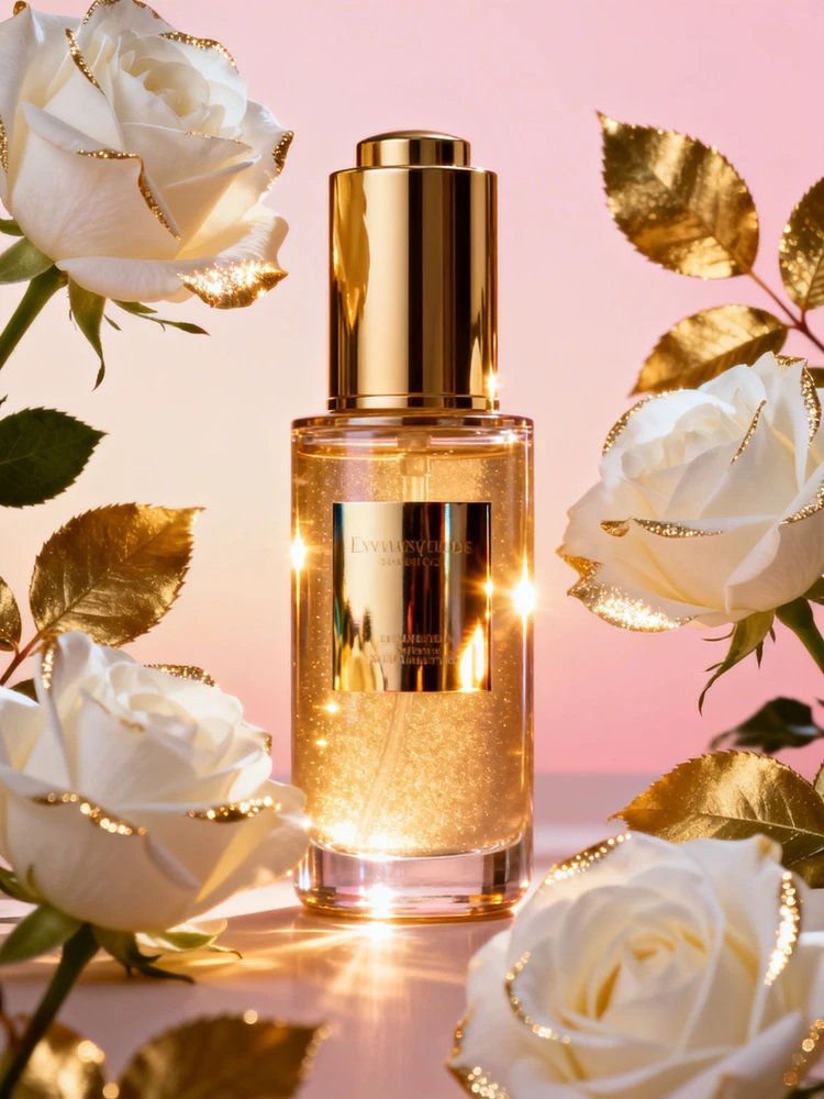 暖光花影美妆产品大片