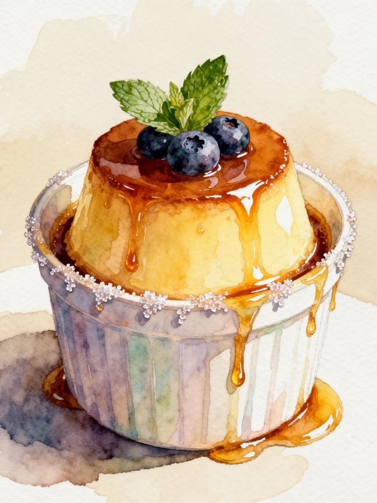 照片变水彩美食插画