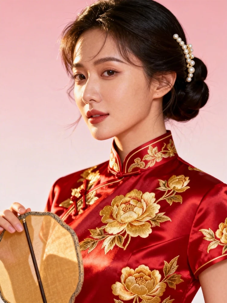 旗袍女神立绘生成