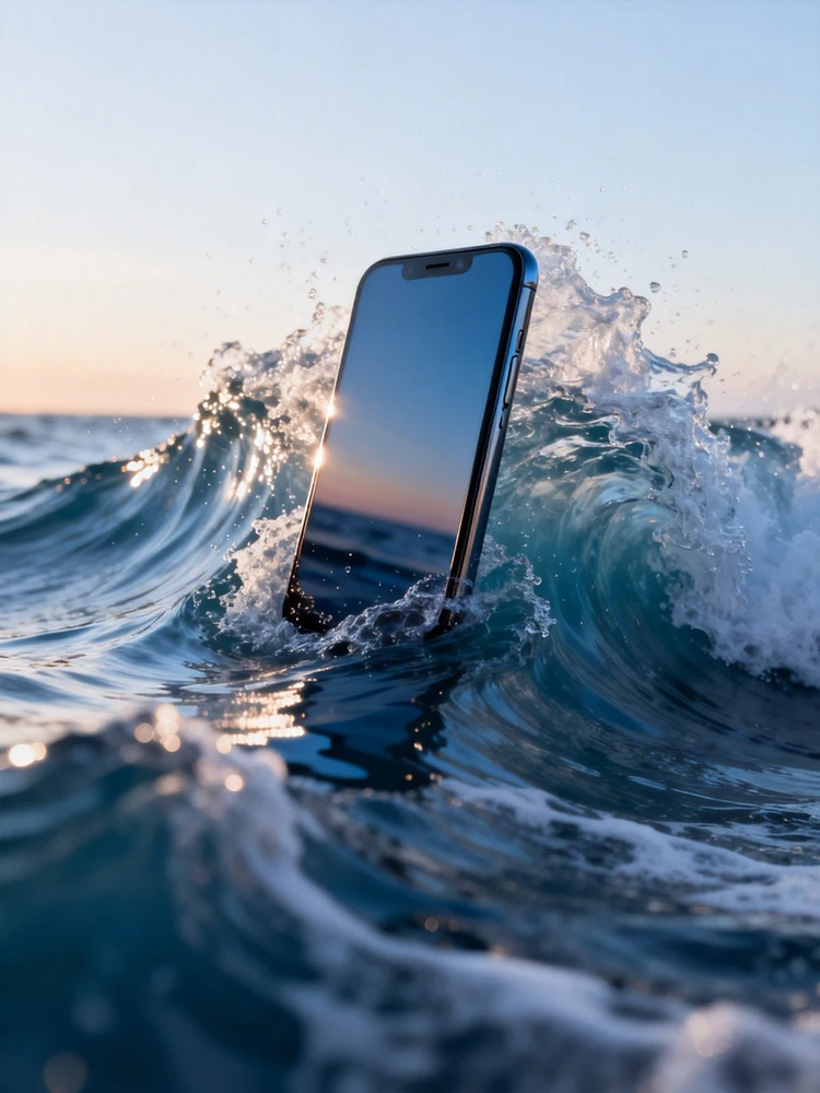 手机海浪场景