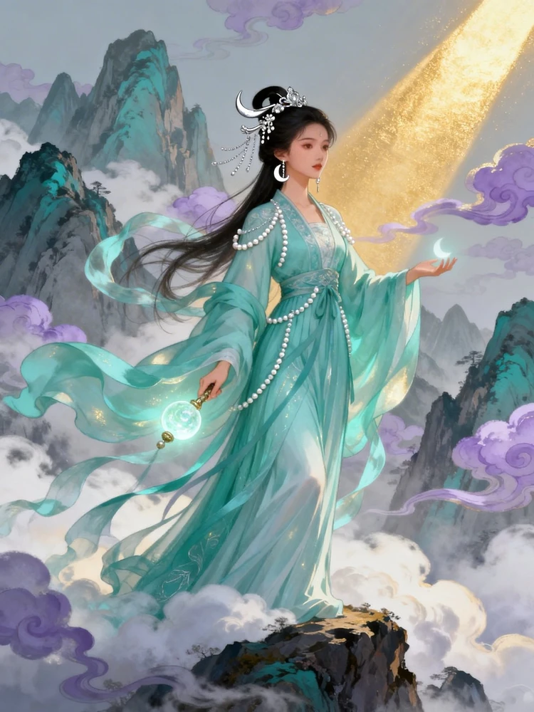 国风神话人物插画生成