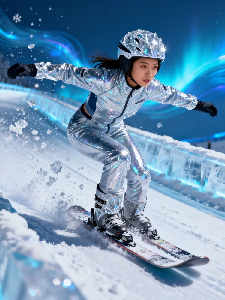 冰晶幻光滑雪大片