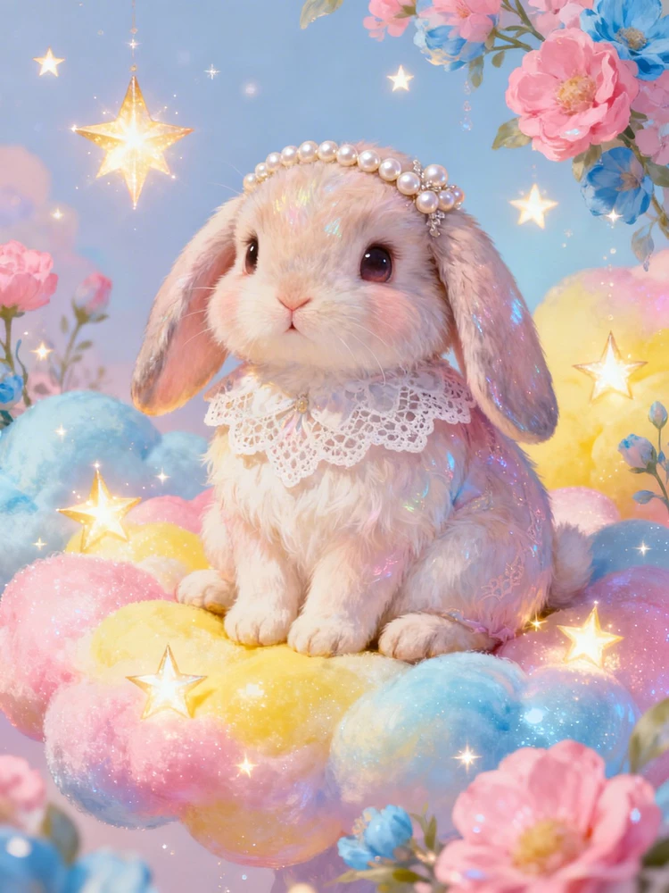 萌宠梦幻童话插画