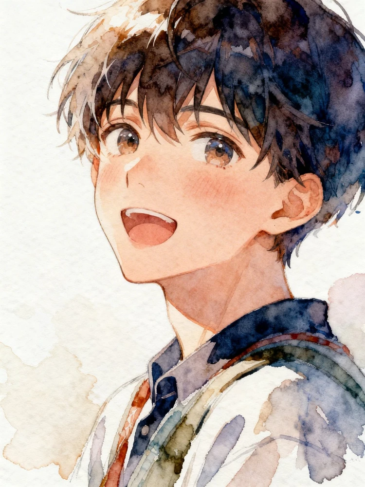 二次元水彩插画