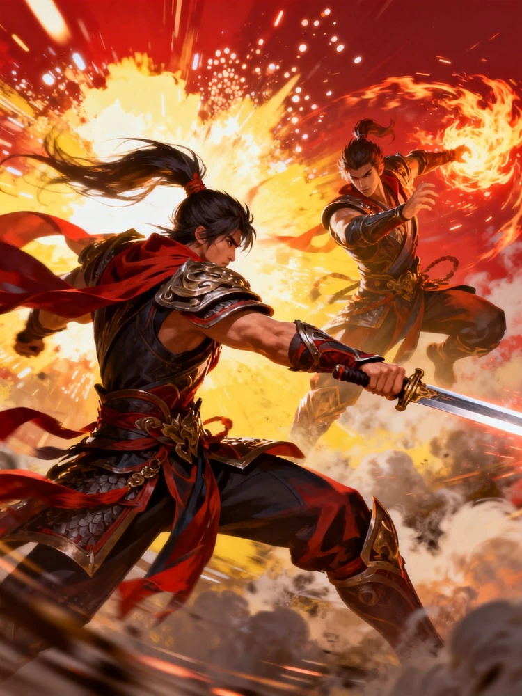 热血英雄对决海报