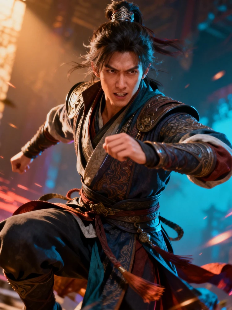 史诗级游戏 CG 电影级主视觉海报