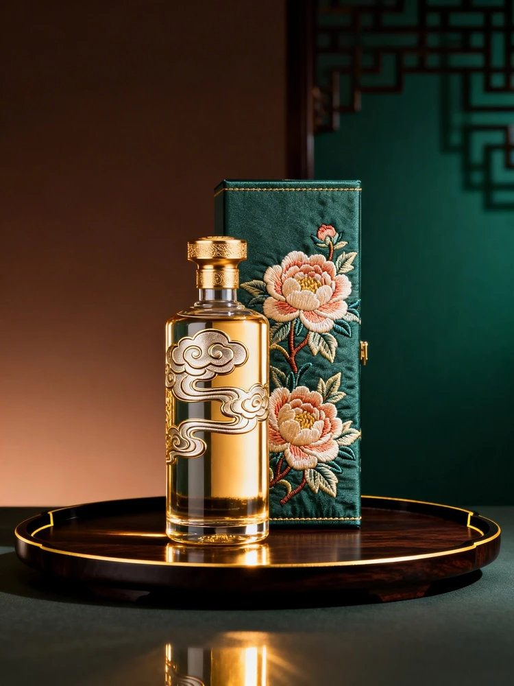 中式高端酒水商品海报