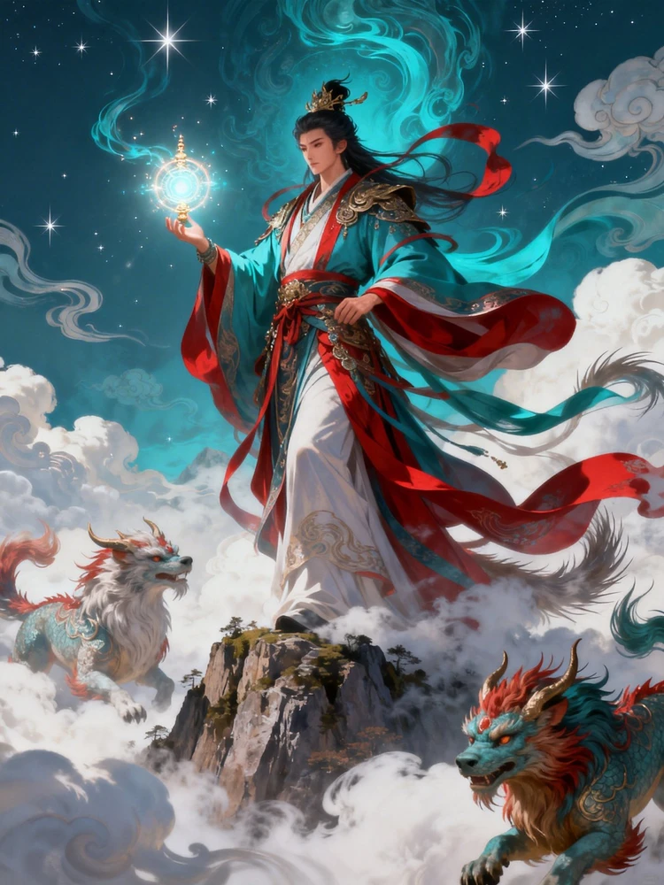 东方神话美学插画风格