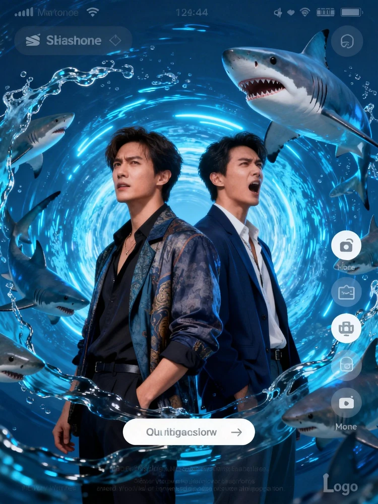 蓝光漩涡·液态鲨鱼召唤师大片