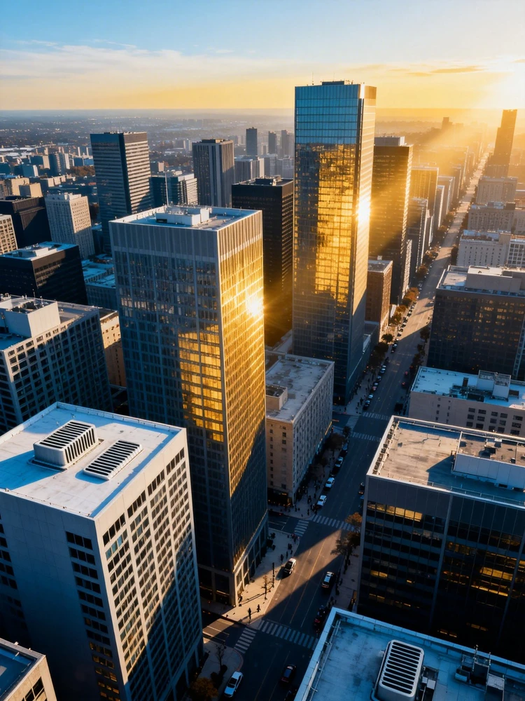 超高清全景俯视城市系列