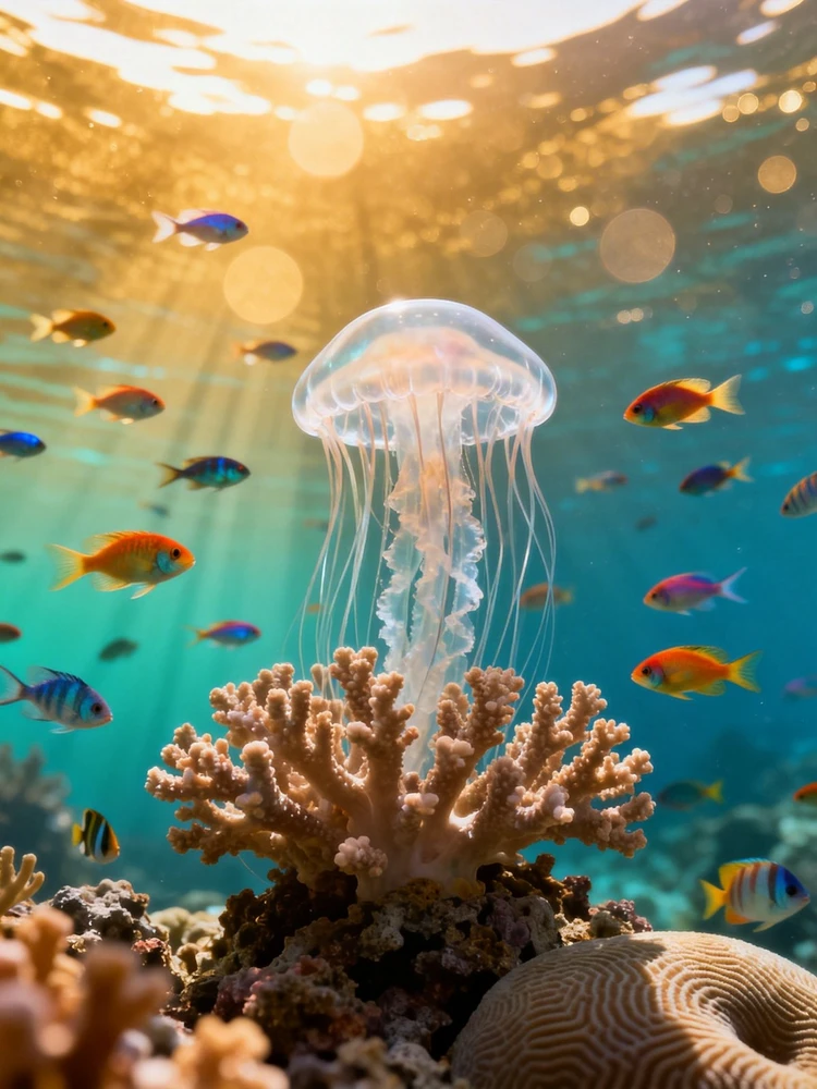 微距摄影抽象插画丨海洋世界系列