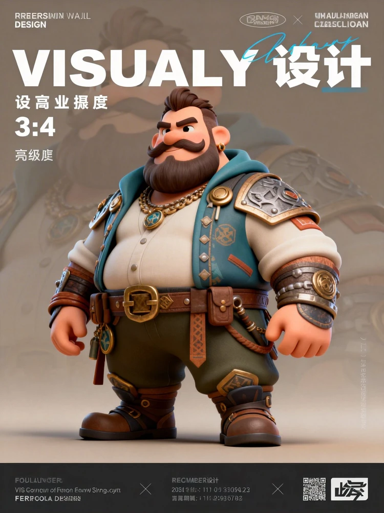 欧美3D卡通风格游戏角色设计