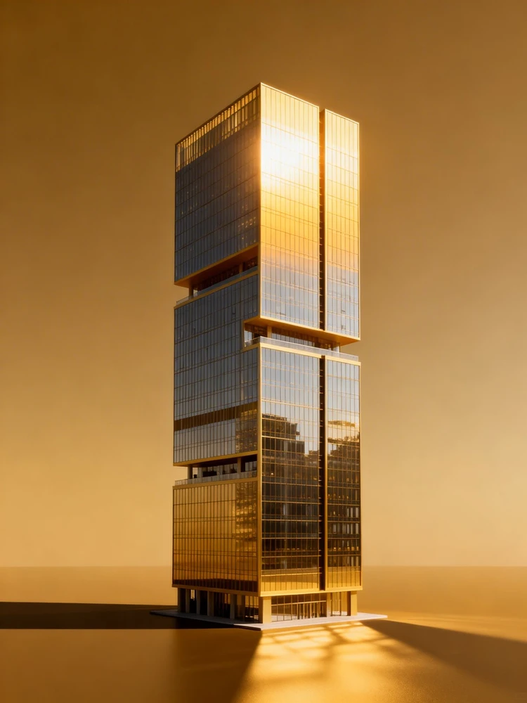 LOGO建筑图形示意·大厦效果示意图