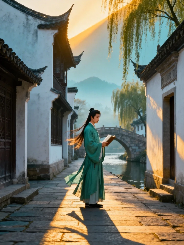 古风江南书生