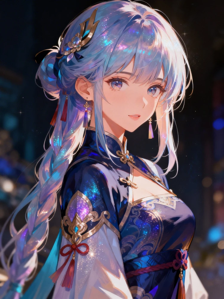 二次元厚涂感角色立绘