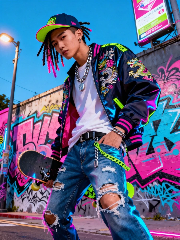 高饱和街头潮流壁画