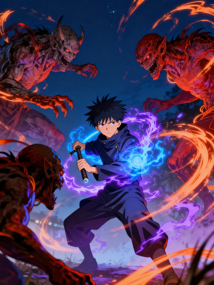 咒术异能漫画主角照