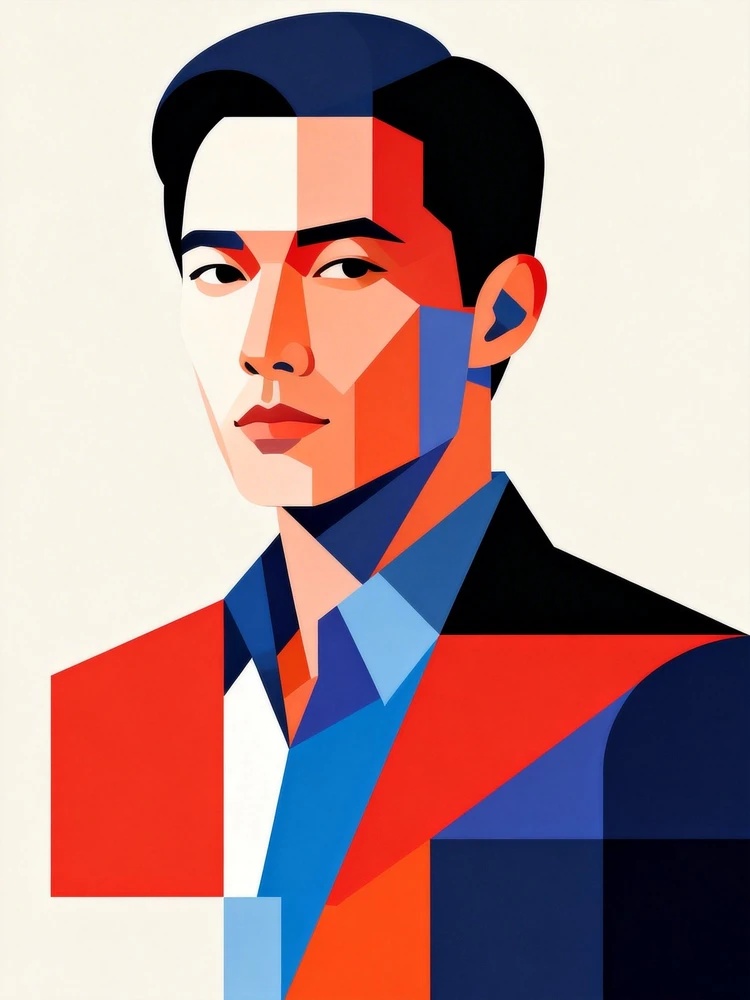 极简色块艺术海报