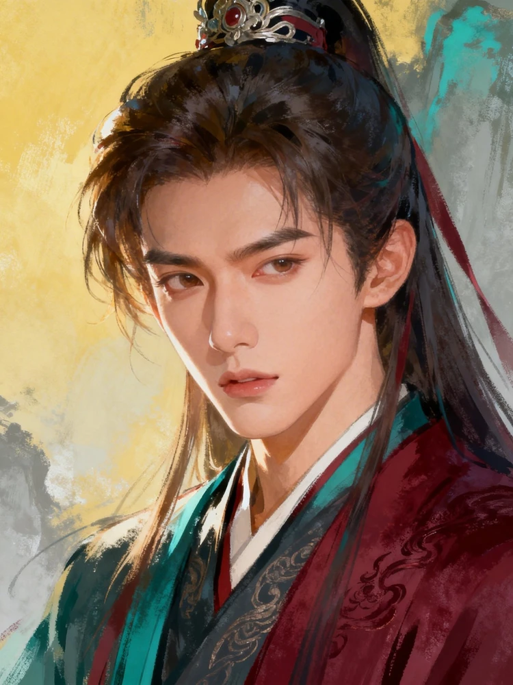 手绘风格文游乙游古风头像插画