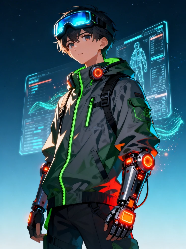 机能系未来角色设定图