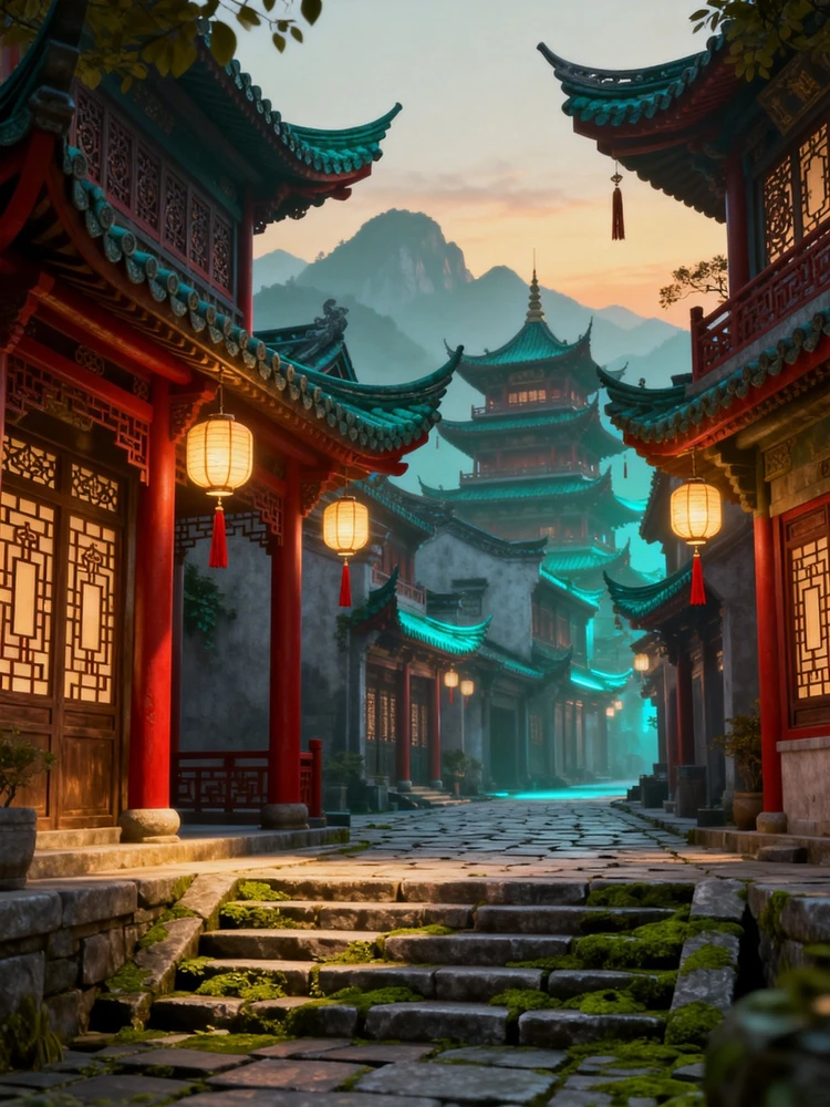 国风3D游戏场景图