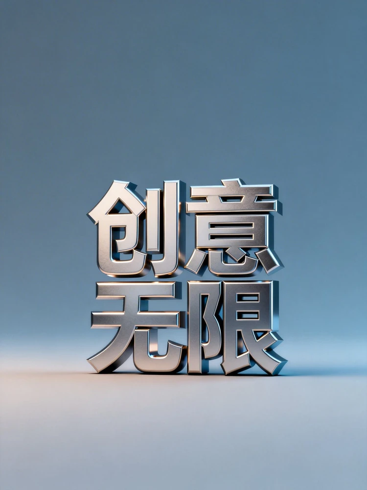 3D艺术字标题生成丨简约大气