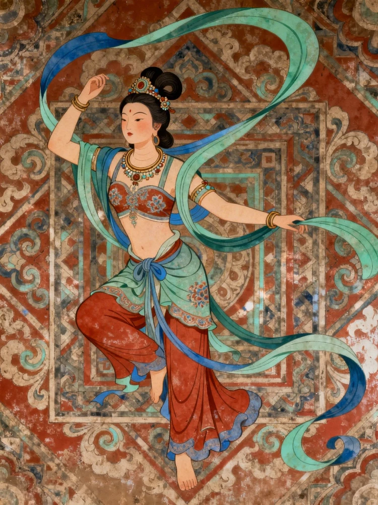 敦煌壁画人物转绘