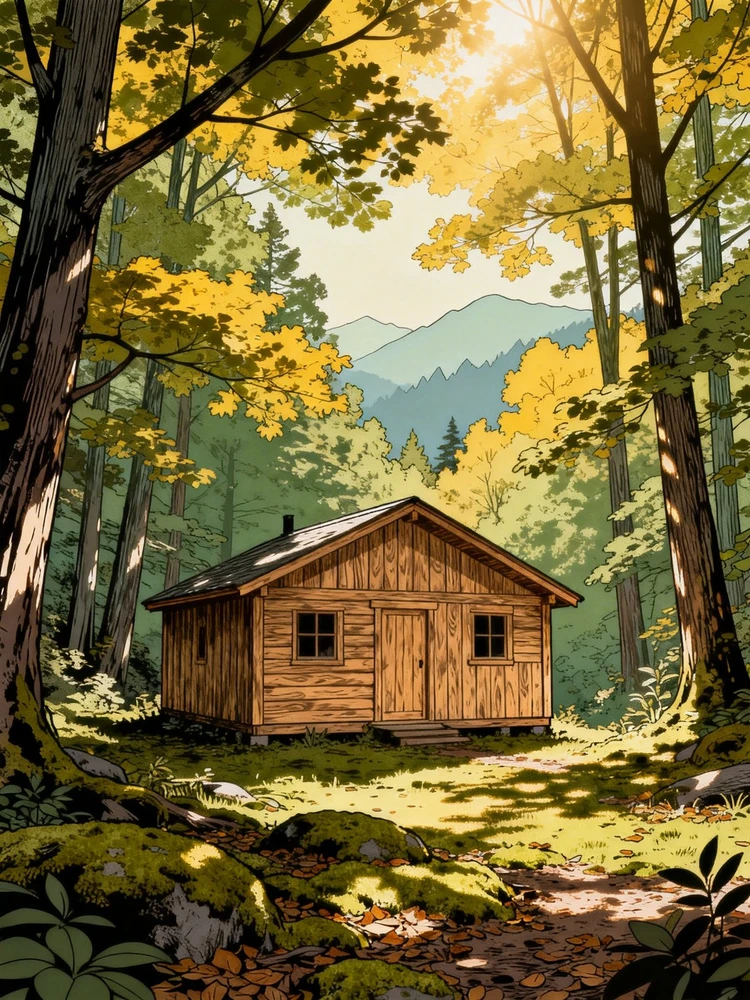 一键生成清晰线极繁治愈插画