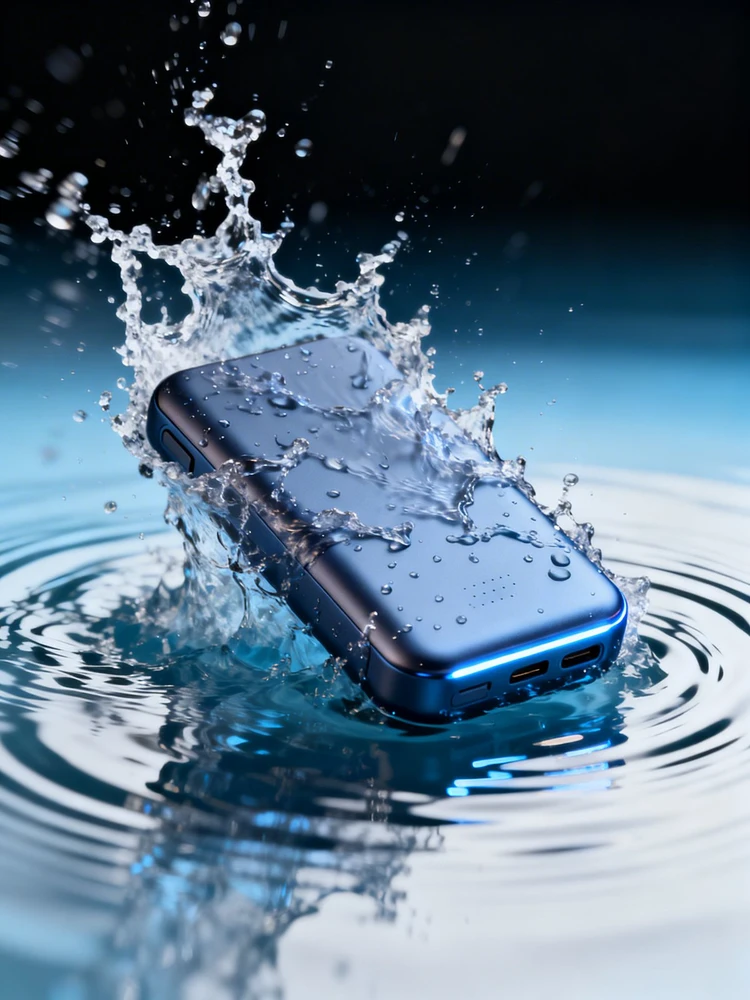 防水产品水花冲击广告图