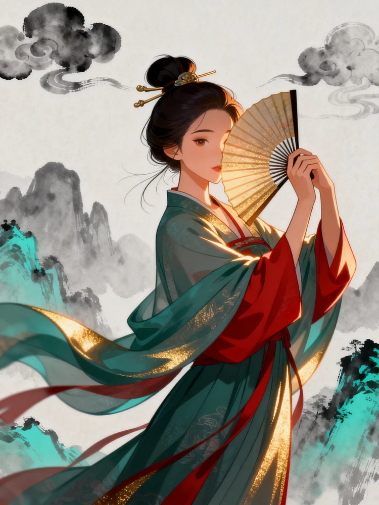 国风动画角色变身