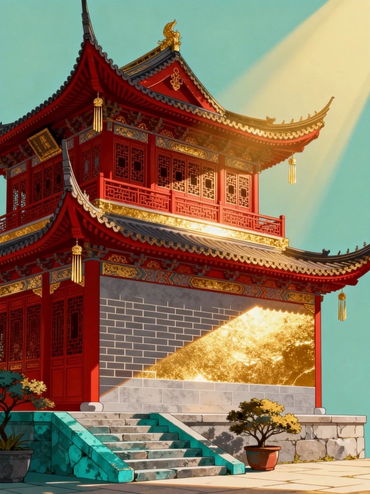 「沙狐载荒·鎏光映城」