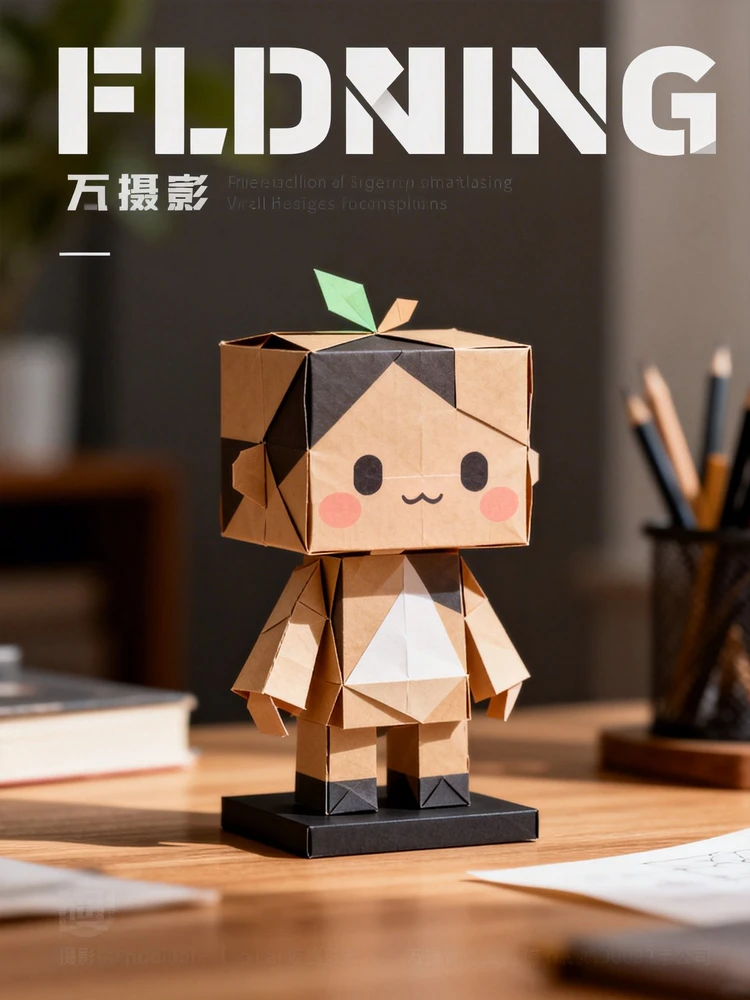 照片变潮玩纸艺公仔