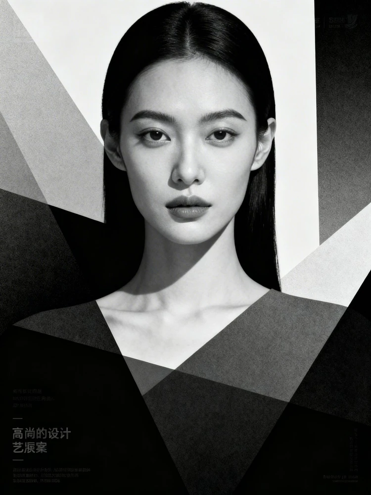 暗黑极简艺术人像