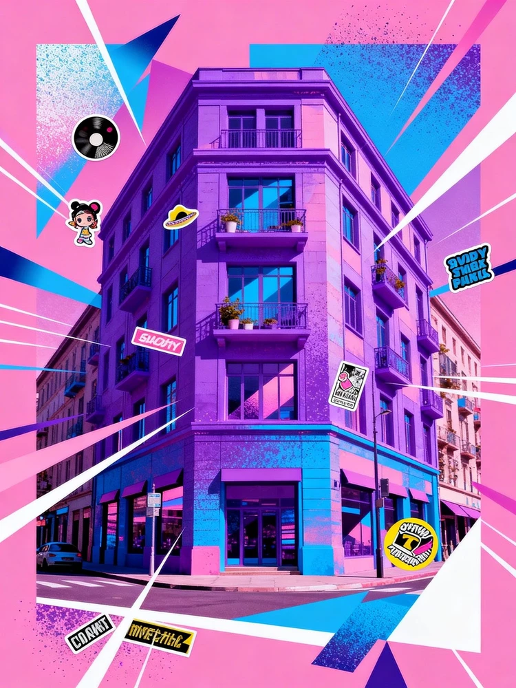 甜酷酸性拼贴风年度报告