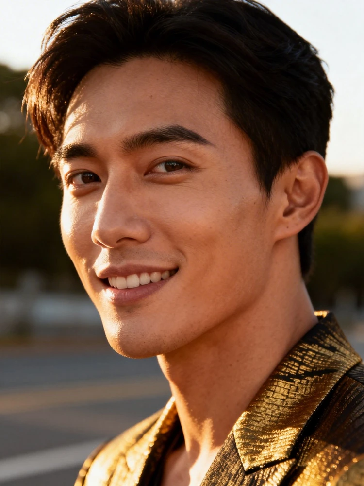 户外模特服装展示图