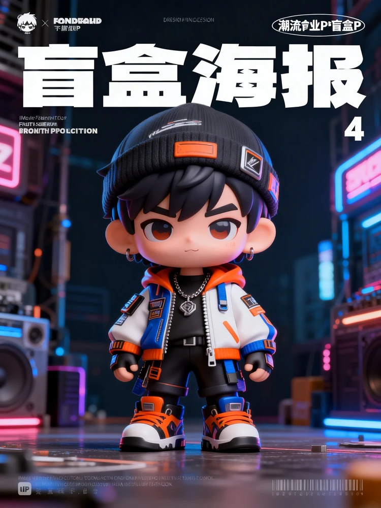 3D潮流IP卡通形象盲盒IP角色