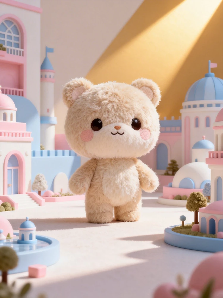 毛绒玩偶卡通化