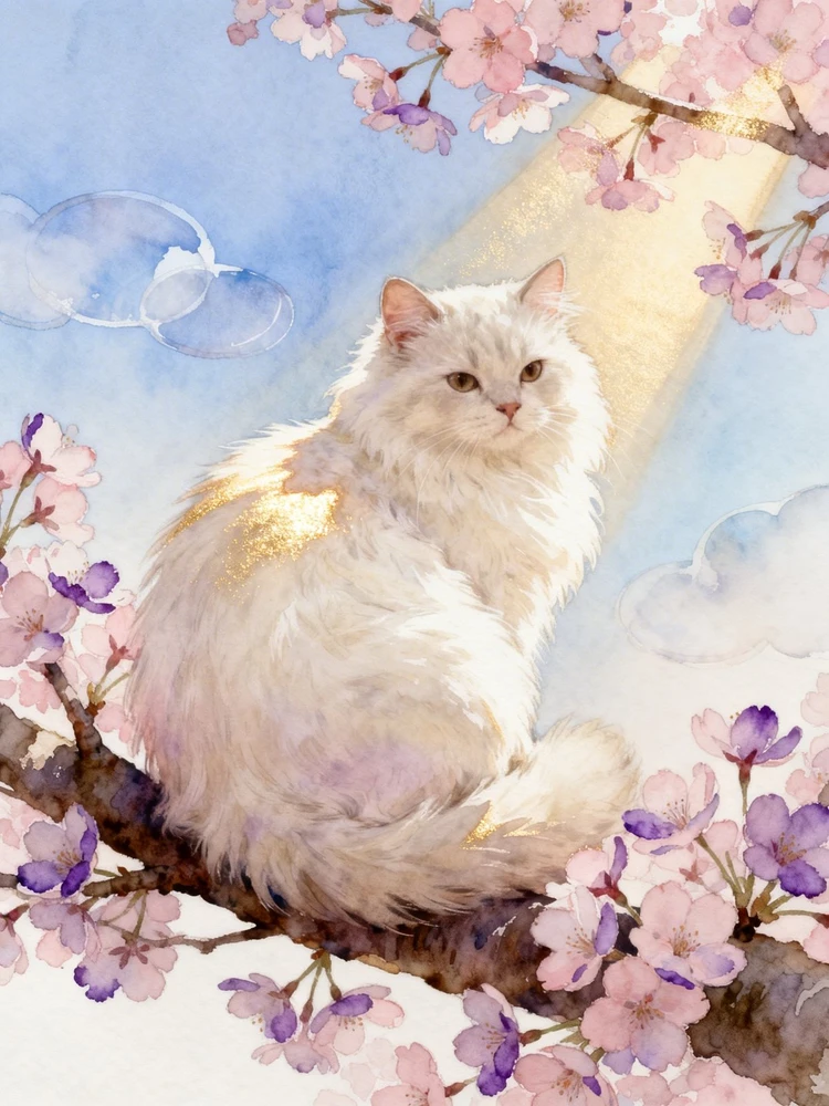 日系清新水彩治愈插画