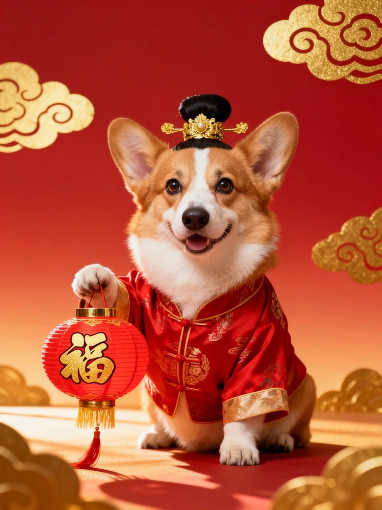 宠物春节戏服写真